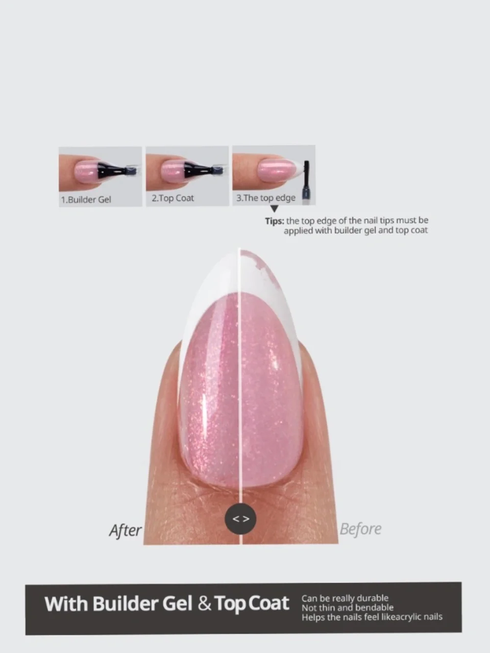 BTArtboxnails XCOATTIPS Glitter Stiletto Press On Nails